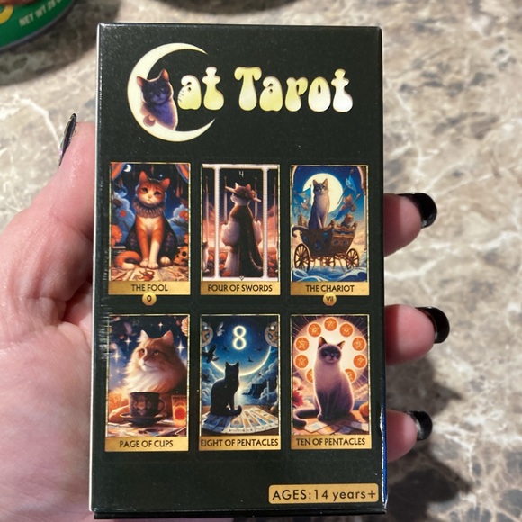Cat Tarot deck card 78 cards reading clairvoyant game cats major minor arcana - Picture 2 of 2